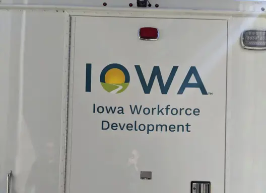 Photo of back of the IowaWORKS Mobile Unit